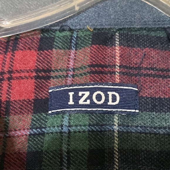 Men’s IZOD flannel button up size Xl - Picture 2 of 5